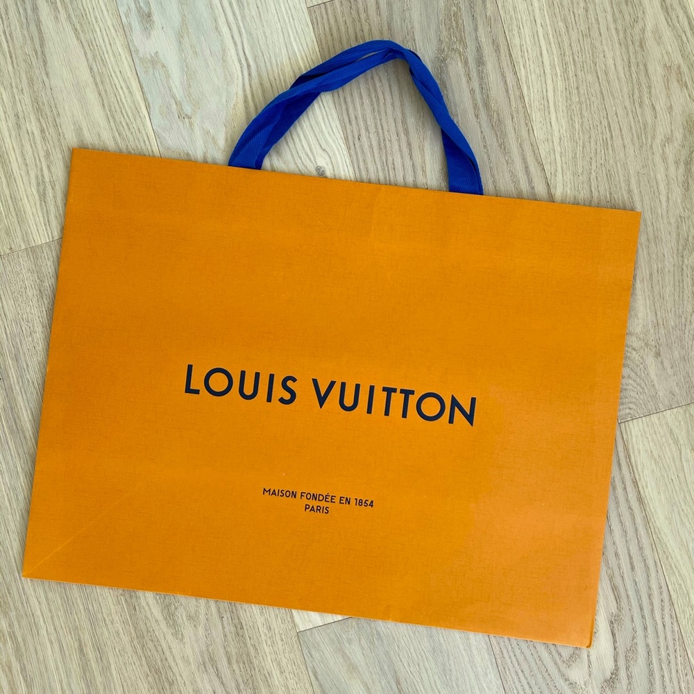 Louis Vuitton large paper bag for Neverfull